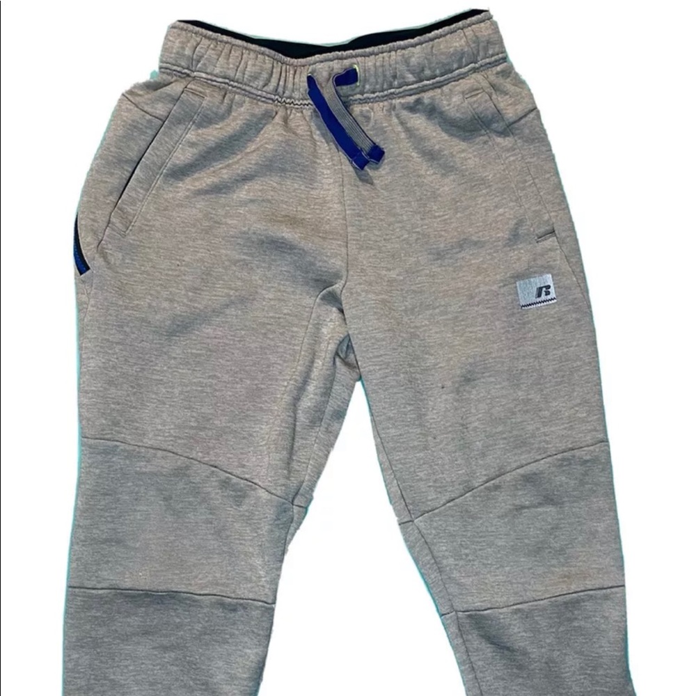 Russell Athletic Boys Sweatpants Size Large 10-12 Gray 1-O